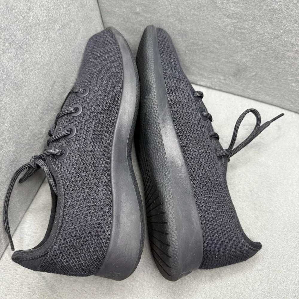 Allbirds Tree Runners Men's Size 9 Black Mesh Lightweight Sneakers Lightweight